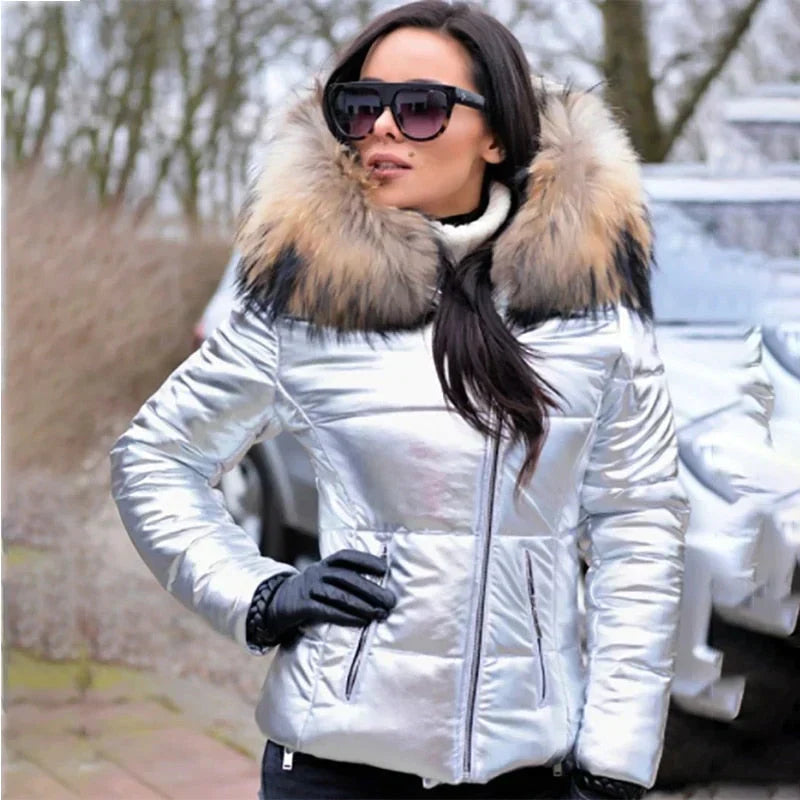 Drune | Winterjacke mit Kapuze aus Leder