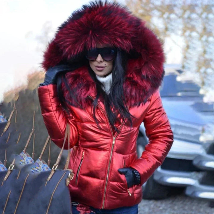 Drune | Winterjacke mit Kapuze aus Leder