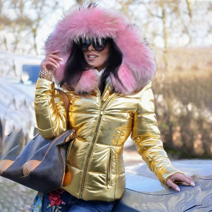 Drune | Winterjacke mit Kapuze aus Leder