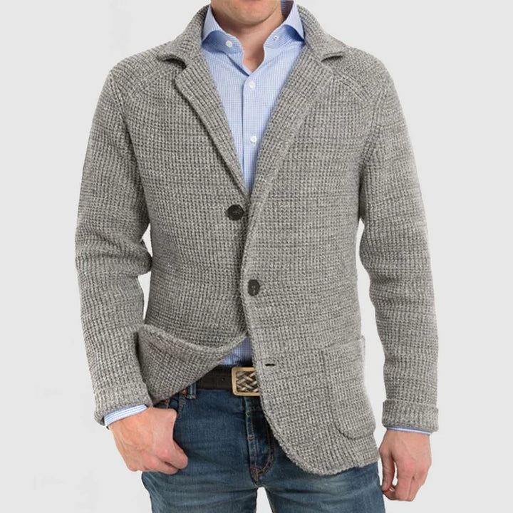 Drune | Herren Strickblazer mit zwei Knöpfen
