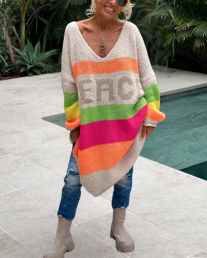 Drune | Friedliche Regenbogen Pullover