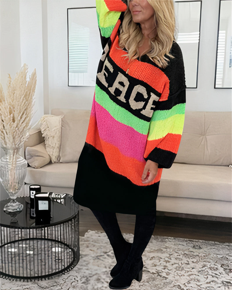 Drune | Friedliche Regenbogen Pullover