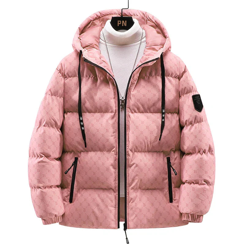 Drune | Baumwolljacke mit Ganzkörper-Buchstabenmuster