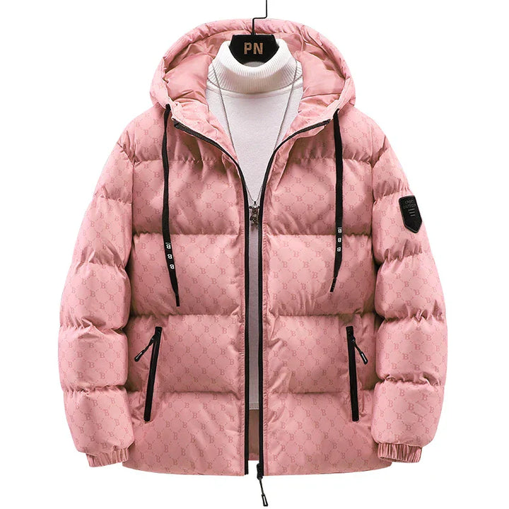 Drune | Baumwolljacke mit Ganzkörper-Buchstabenmuster