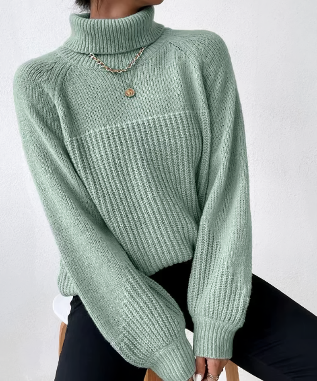 Drune | Lässiger Winter Rollkragenpullover für Frauen