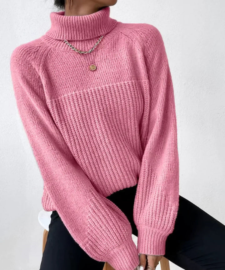 Drune | Legere Herbst Warme Strickrollkragenpullover für Frauen