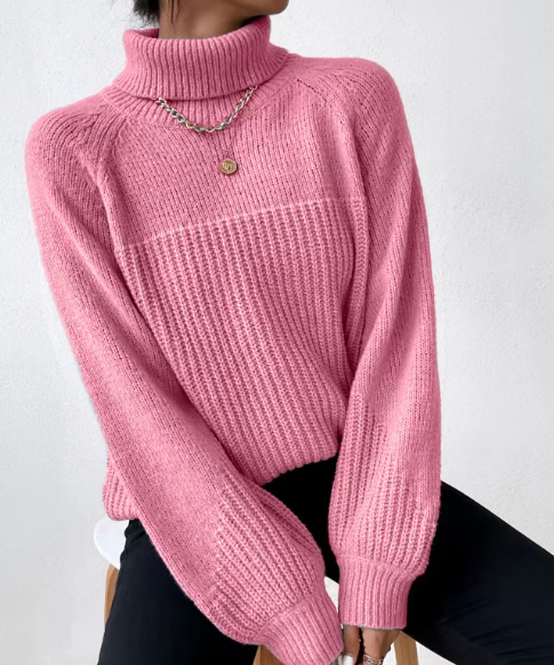 Drune | Lässiger Winter Rollkragenpullover für Frauen