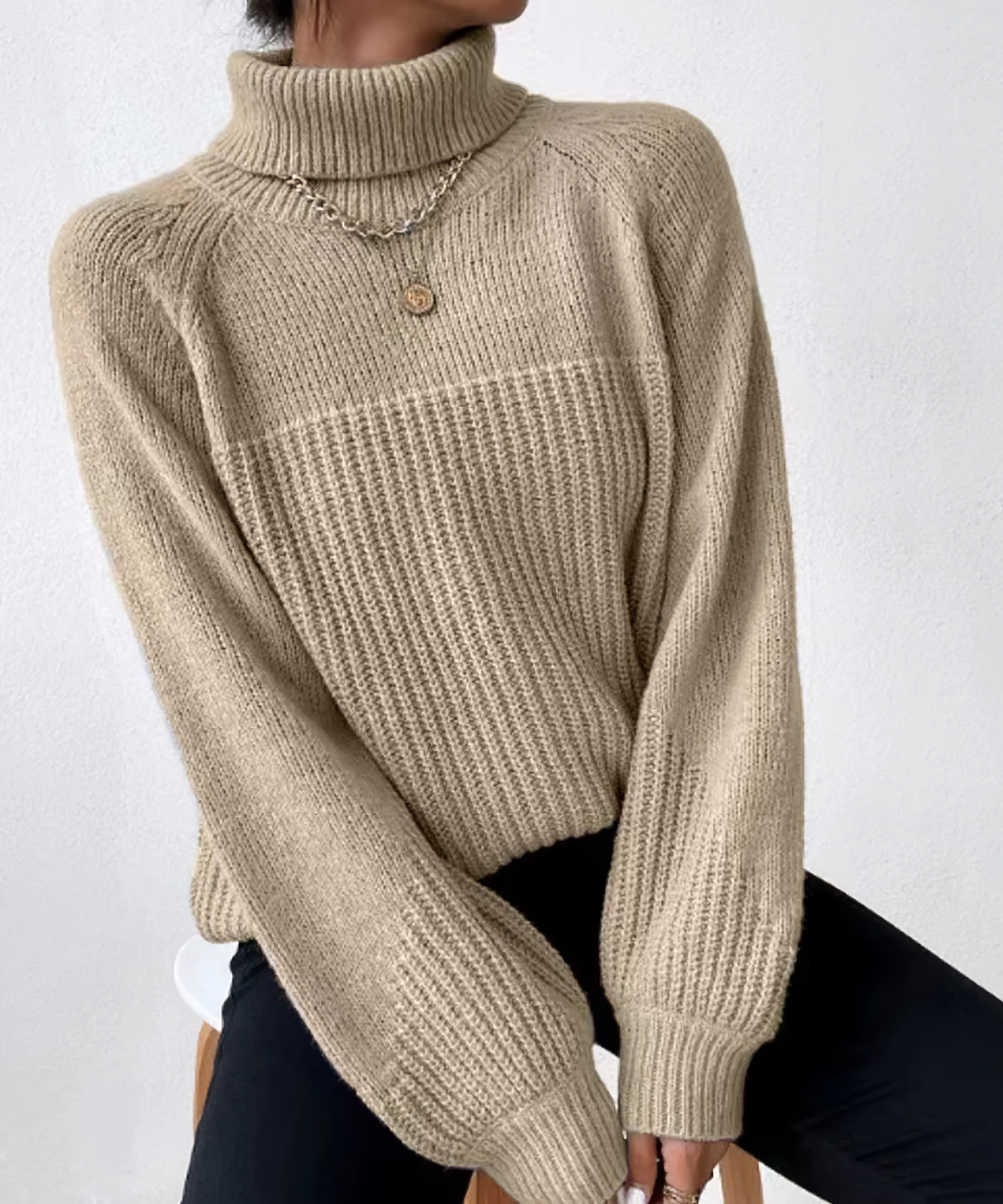 Drune | Lässiger Winter Rollkragenpullover für Frauen