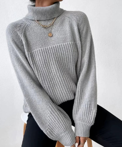 Drune | Legere Herbst Warme Strickrollkragenpullover für Frauen