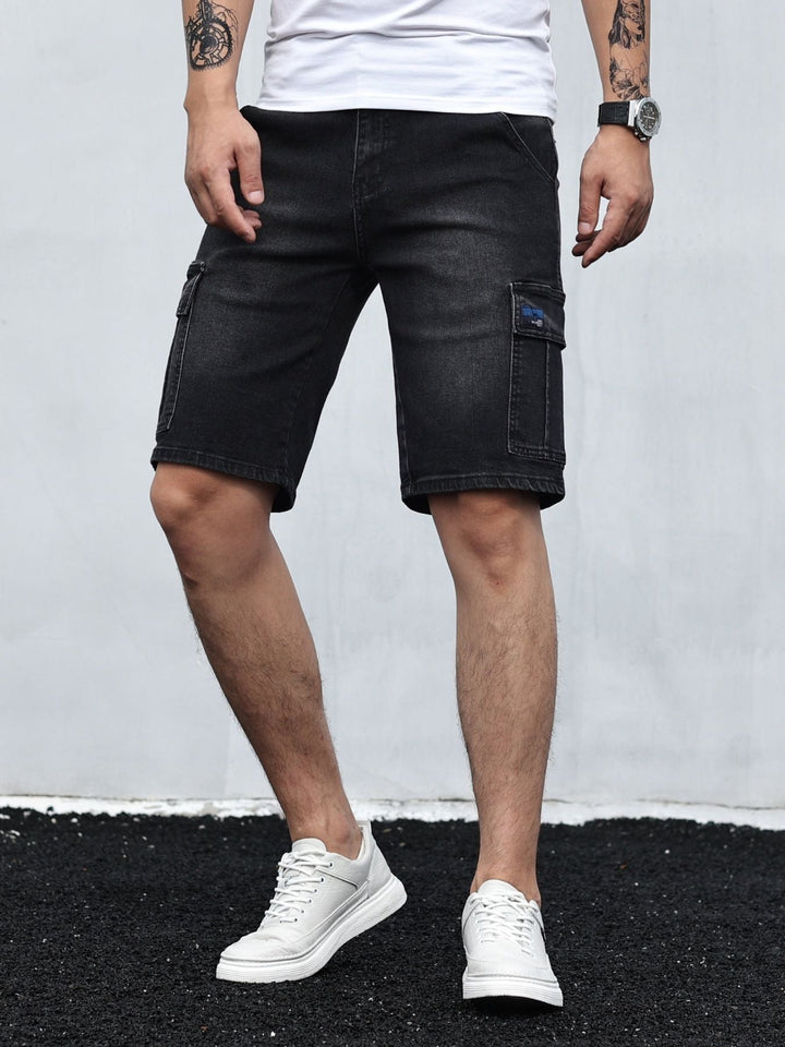 Drune | Cargo Denim Shorts Für Herren