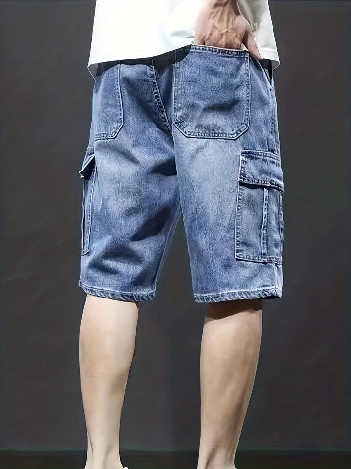 Drune | Cargo Denim Shorts Für Herren