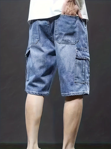 Drune | Cargo Denim Shorts Für Herren