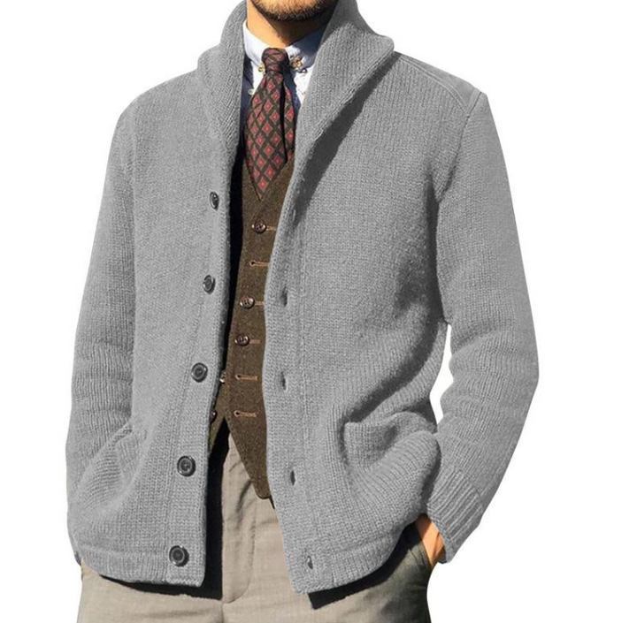 Drune | Klassische Strickjacke für Herren mit Knöpfen