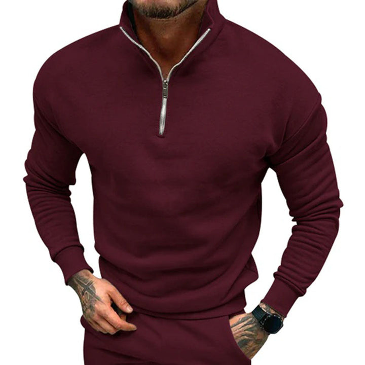 Drune | Herrenpullover mit Halbreißverschluss