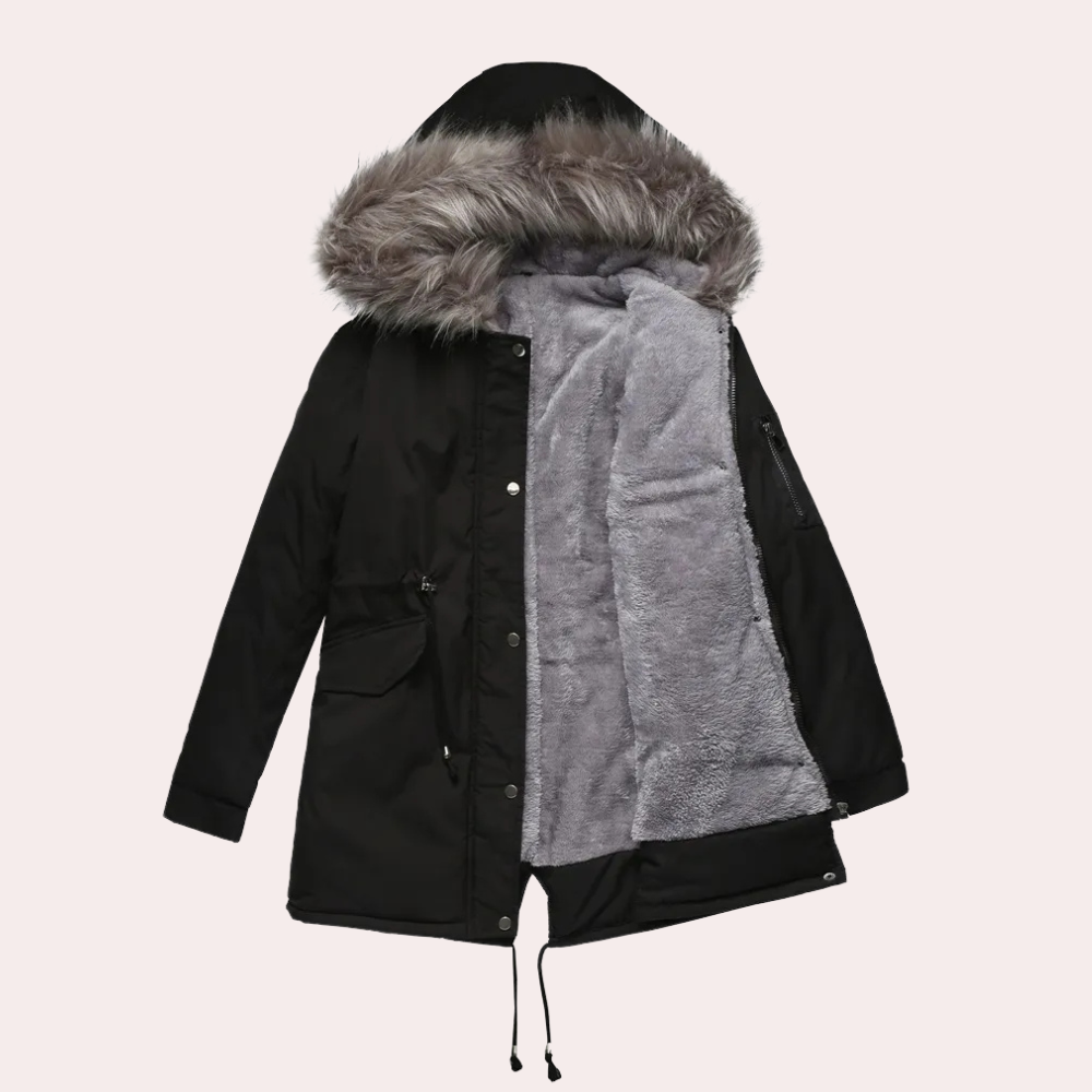 Drune | Winter Parka Jacke mit Kapuze für Damen