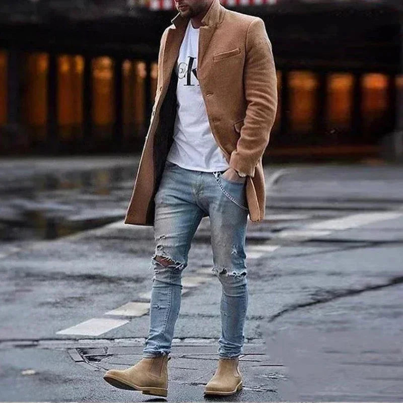 Drune | Eleganter Trendherbstmantel für Herren