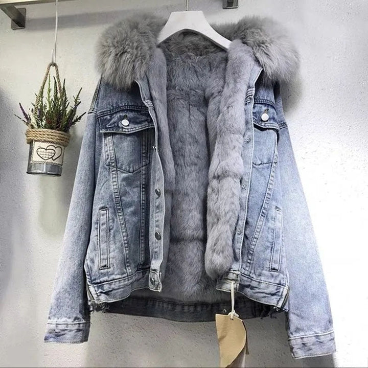 Drune | Jacke Gefütterte Jeansjacke für Damen