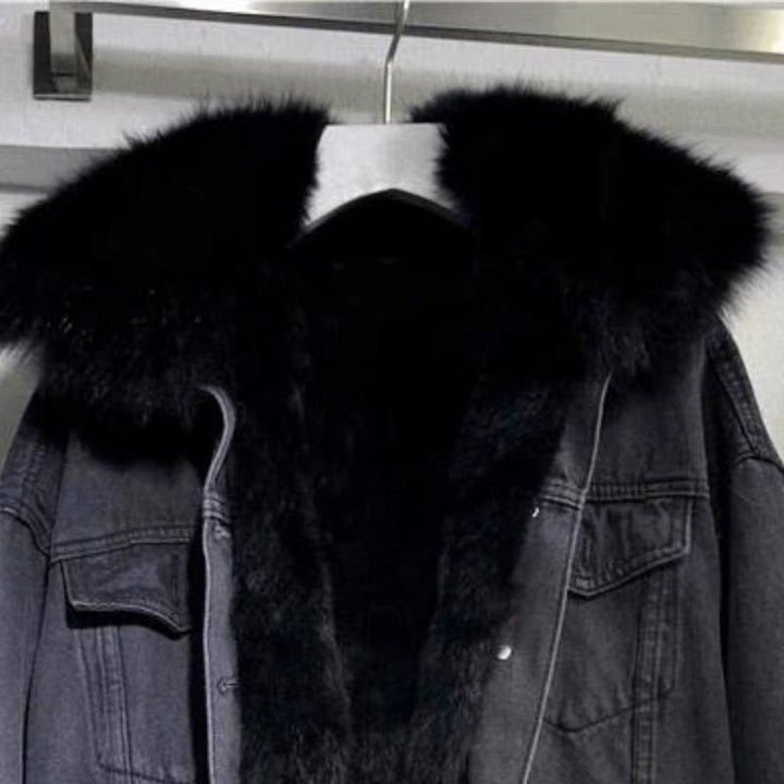 Drune | Jacke Gefütterte Jeansjacke für Damen