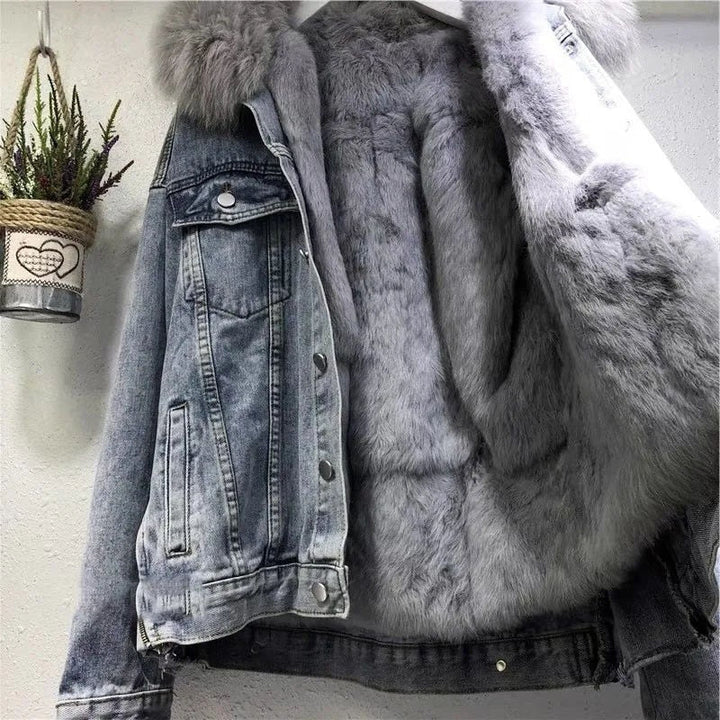 Drune | Jacke Gefütterte Jeansjacke für Damen