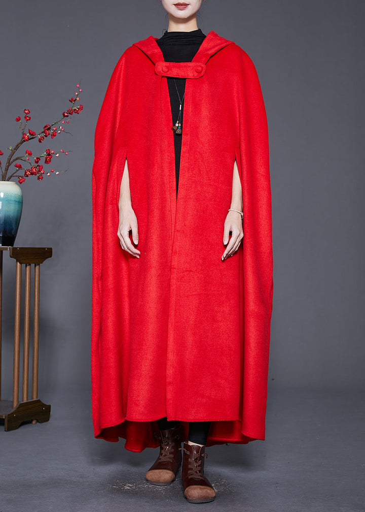 Drune | Längeren Wolltrenchcoats mit Kapuze Ärmeln