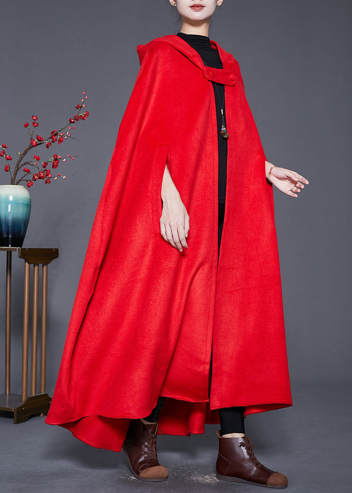 Drune | Längeren Wolltrenchcoats mit Kapuze Ärmeln