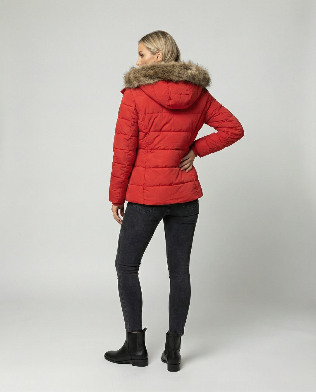 Drune - Modische Winterjacke, Warm Gefüttert mit Kapuze