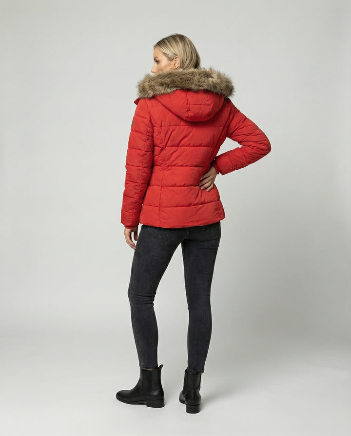 Drune - Modische Winterjacke, Warm Gefüttert mit Kapuze