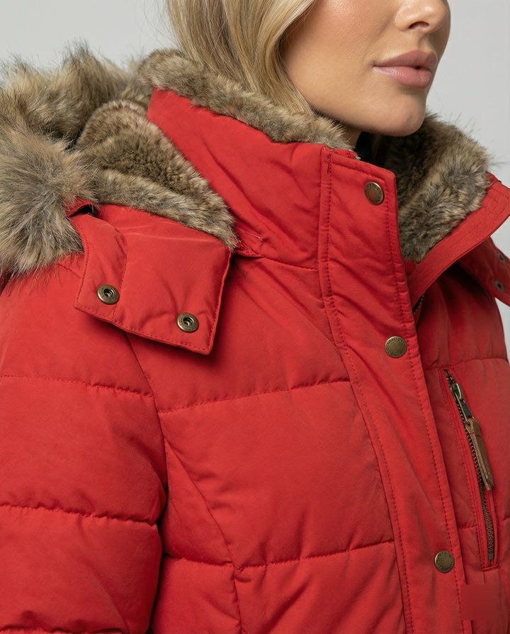 Drune - Modische Winterjacke, Warm Gefüttert mit Kapuze