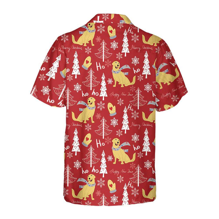 Drune | Rote Weihnachten Golden Retriever Hawaiihemden, Golden Retriever Weihnachten Hawaiihemden, Bestes Weihnachtsgeschenk für Golden Retriever Liebhaber