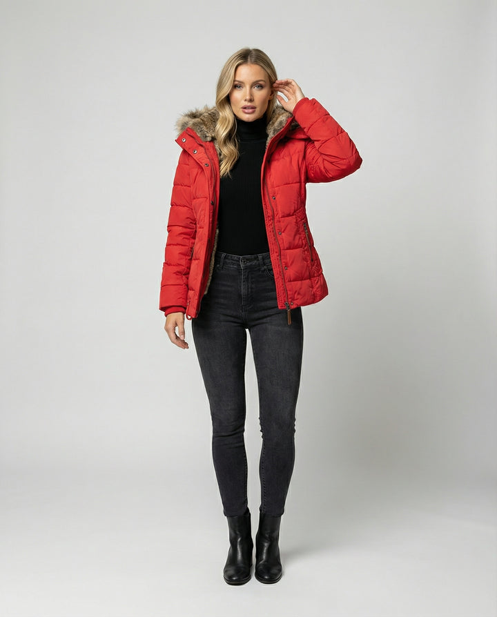 Drune - Isolierte Stepp Winterjacke Mit Gefüttertem Innenfutter und Kapuze