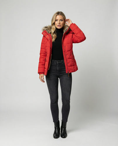Drune - Isolierte Stepp Winterjacke Mit Gefüttertem Innenfutter und Kapuze