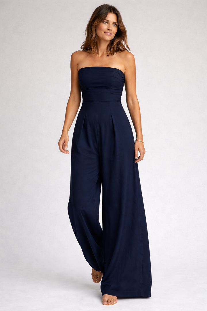 Drune Jumpsuit Damen Off Shoulder elegant schulterfrei