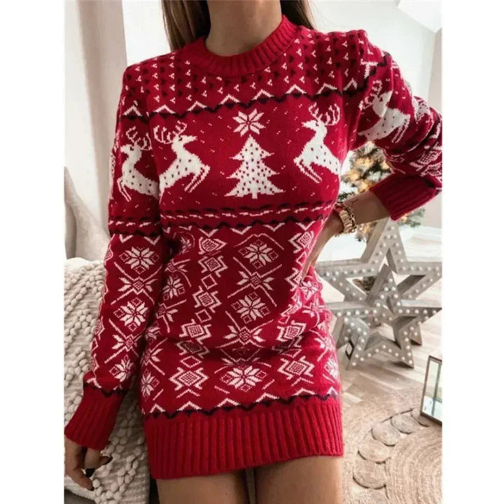 Drune | Kleid - Damen Weihnachtskleid für Wintermode