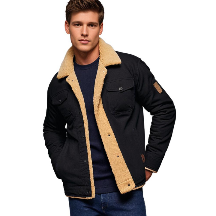 Drune | Winter Bomberjacke Vintage Stil - Warm gefüttert für Freizeit und Alltag
