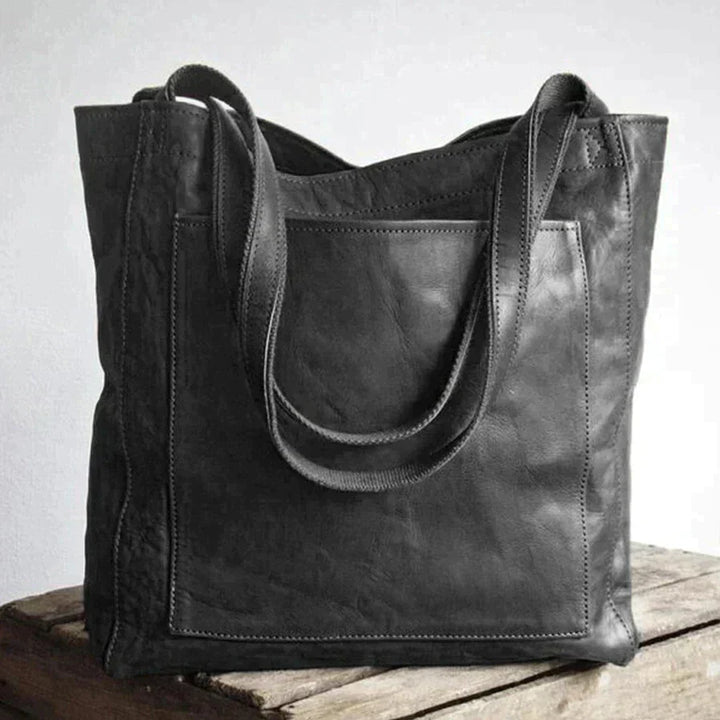Drune | Damenmode Weiche PU-Ledertasche mit großer Kapazität