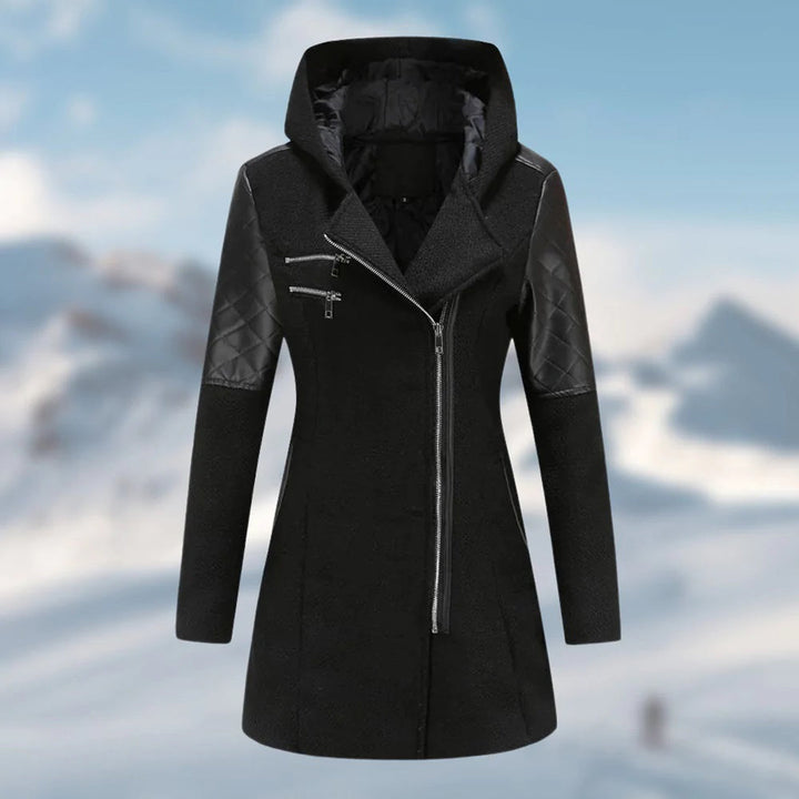 Drune | Lange Winterjacke mit Kapuze für Damen