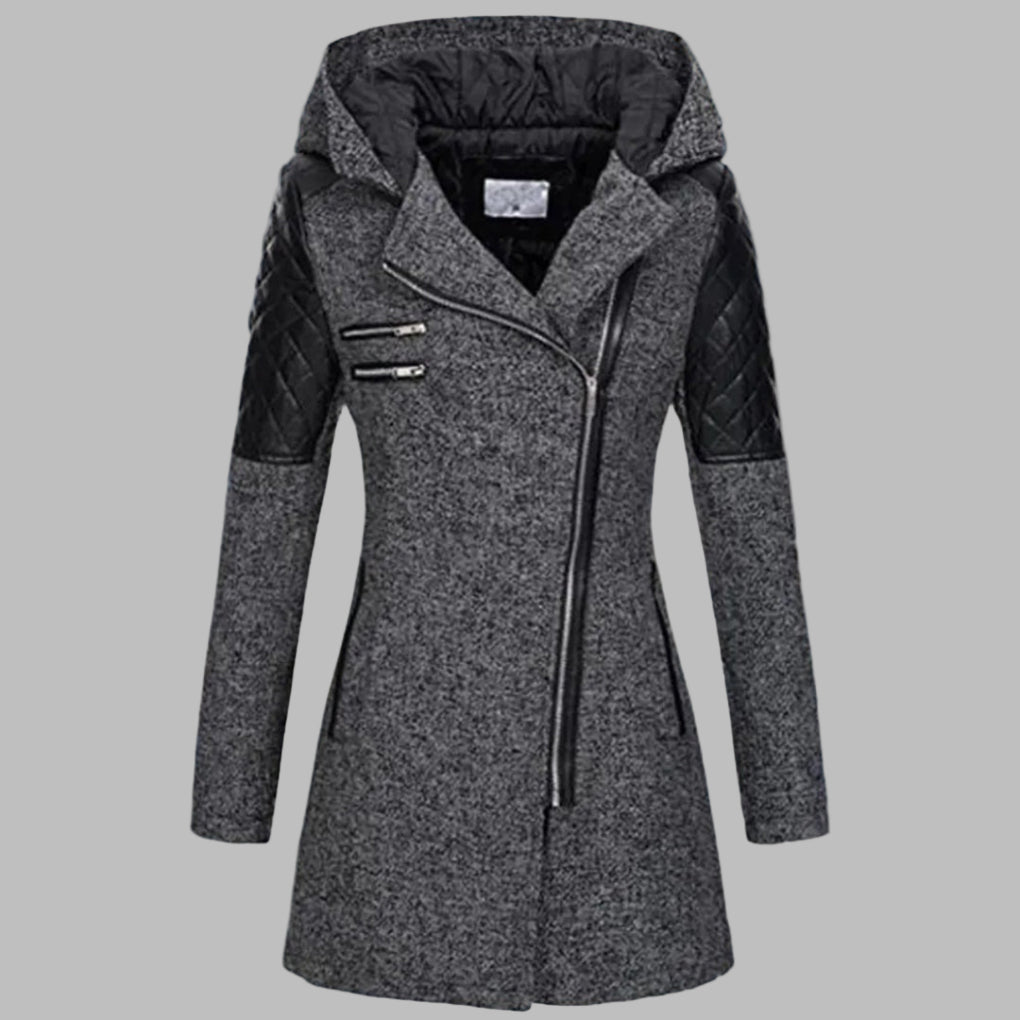 Drune | Lange Winterjacke mit Kapuze für Damen