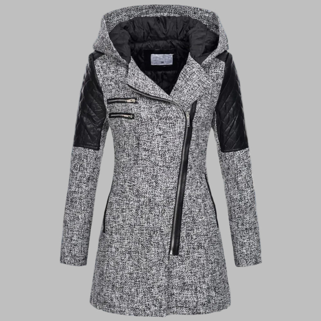 Drune | Lange Winterjacke mit Kapuze für Damen