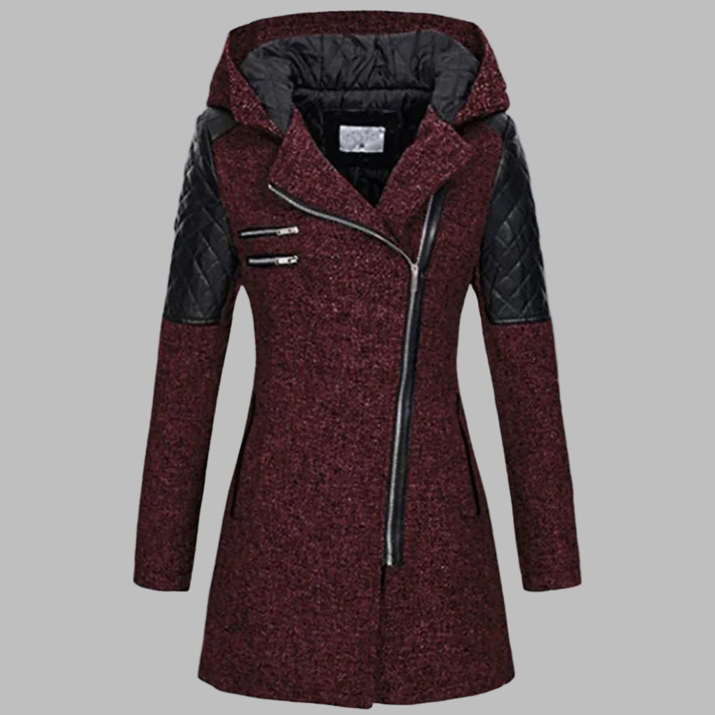 Drune | Lange Winterjacke mit Kapuze für Damen