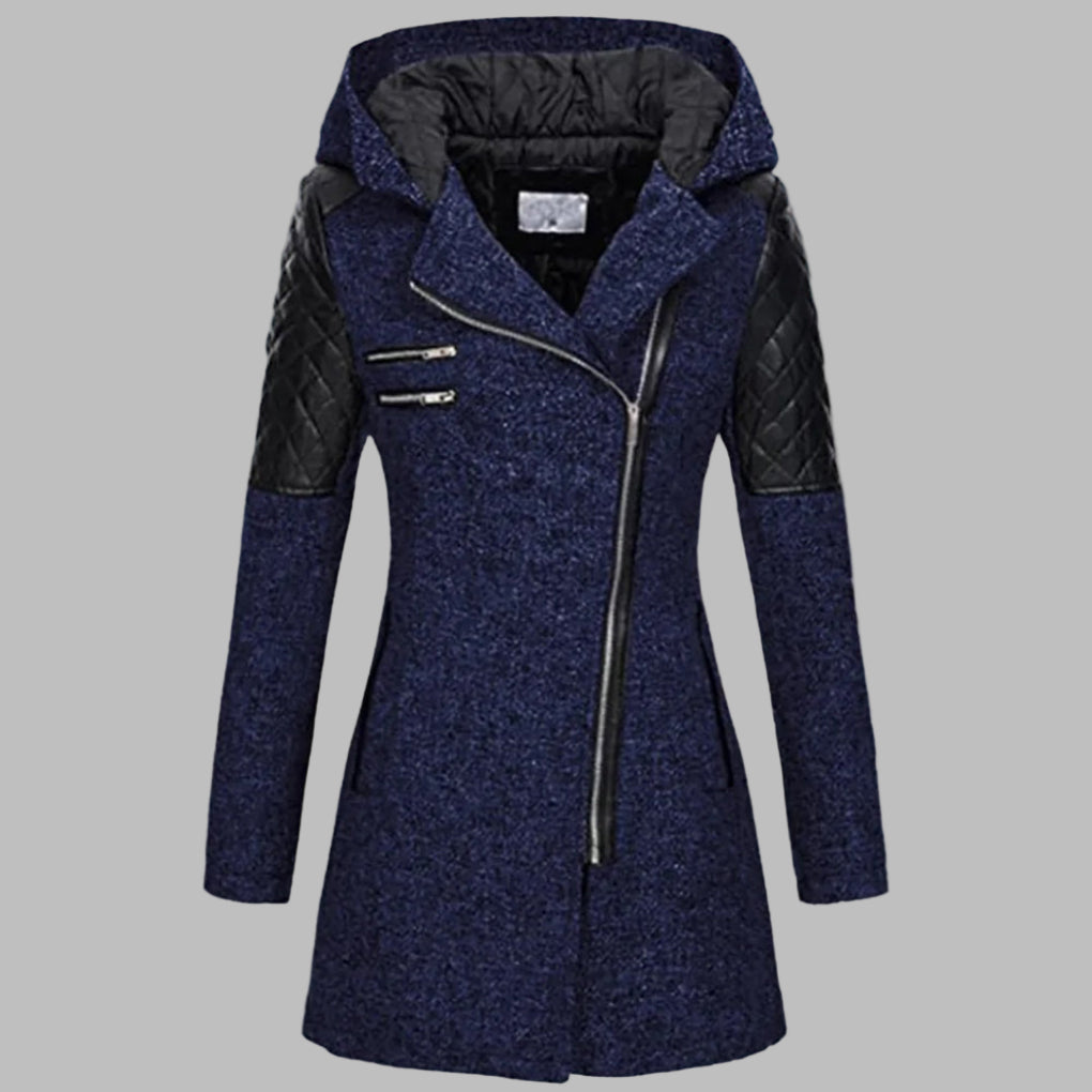 Drune | Lange Winterjacke mit Kapuze für Damen