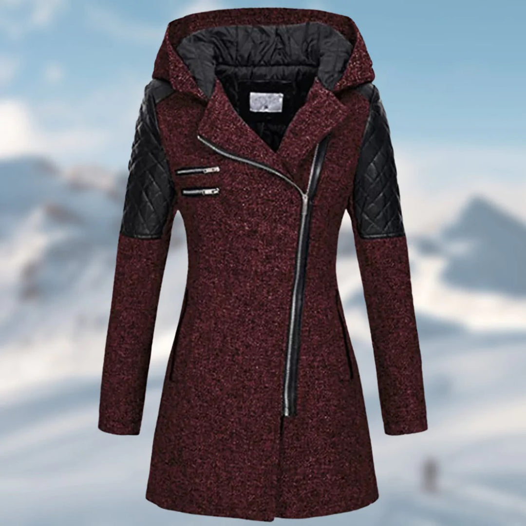 Drune | Lange Winterjacke mit Kapuze für Damen