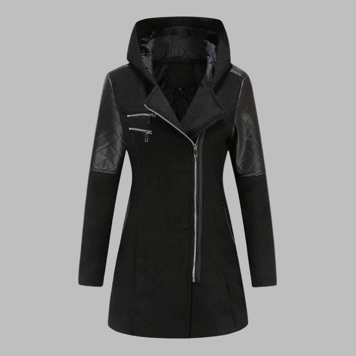 Drune | Lange Winterjacke mit Kapuze für Damen
