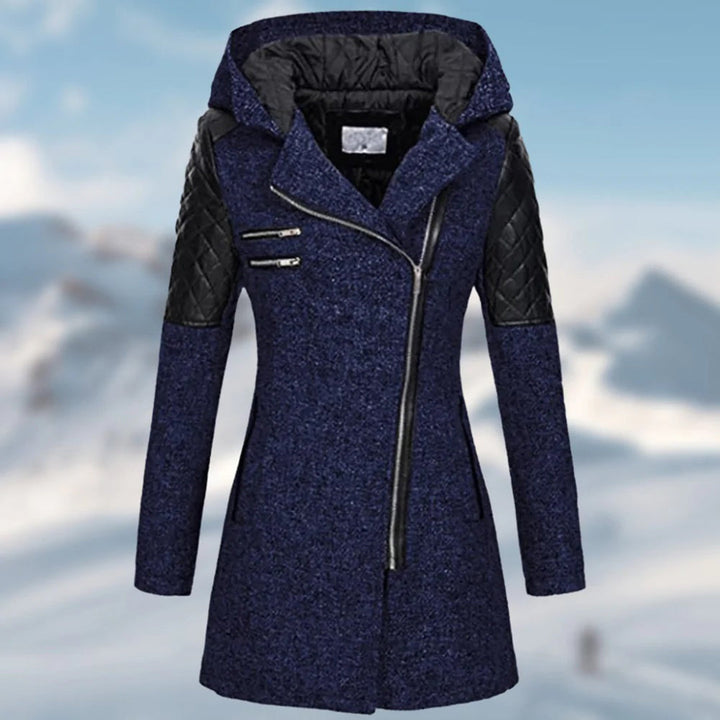 Drune | Lange Winterjacke mit Kapuze für Damen