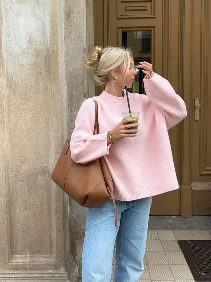 Drune | Pullover Damen mit taillierter Passform und Rundhalsausschnitt