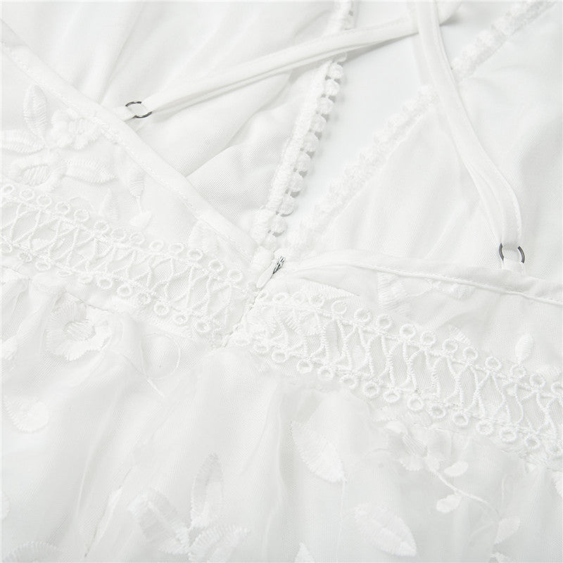 Drune | Elegantes Weißes Sommerkleid