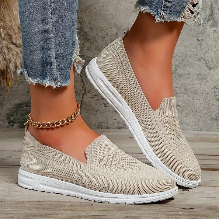 Rose Strickschuhe | Bequeme Schuhe zum Gehen für Damen Drune