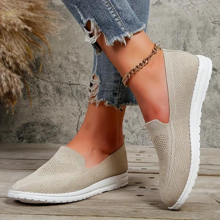 Rose Strickschuhe | Bequeme Schuhe zum Gehen für Damen Drune