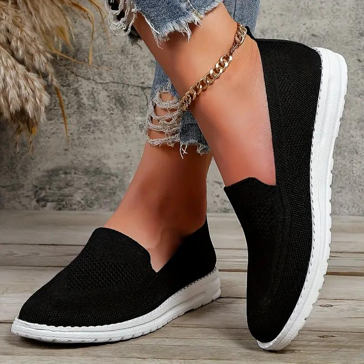 Rose Strickschuhe | Bequeme Schuhe zum Gehen für Damen Drune
