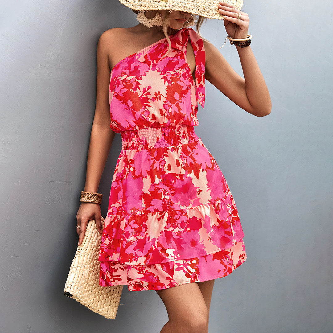 Drune - Ein-Schulter Sommerkleid
