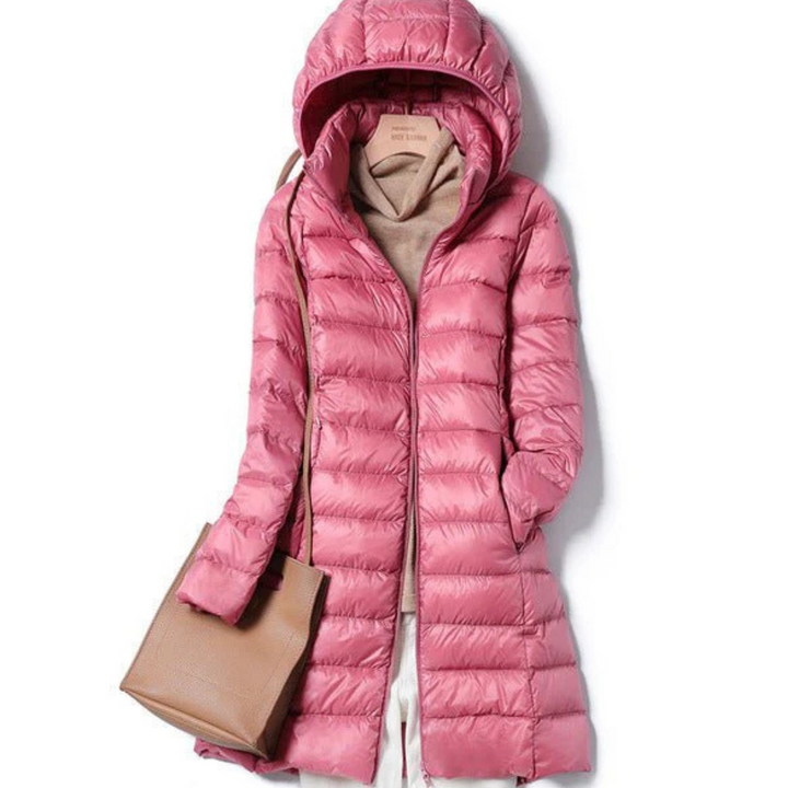 Drune | Isolierte Kapuzen Pufferjacke für Den Winterstil Von Frauen